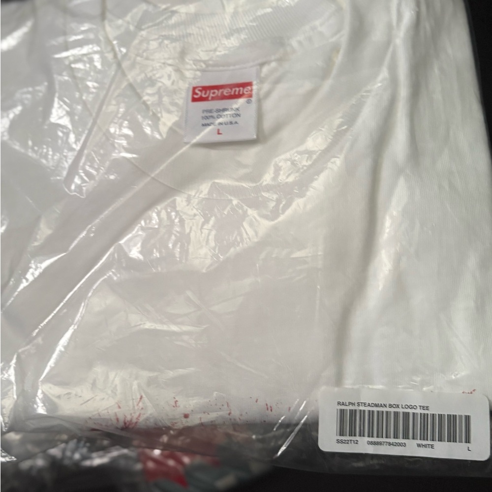 Supreme White Ralph Steadman Box Logo Tee